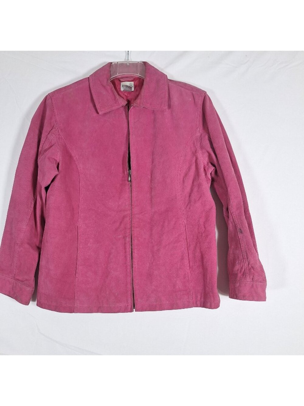 Chicos Pink Suede Jacket size 2
